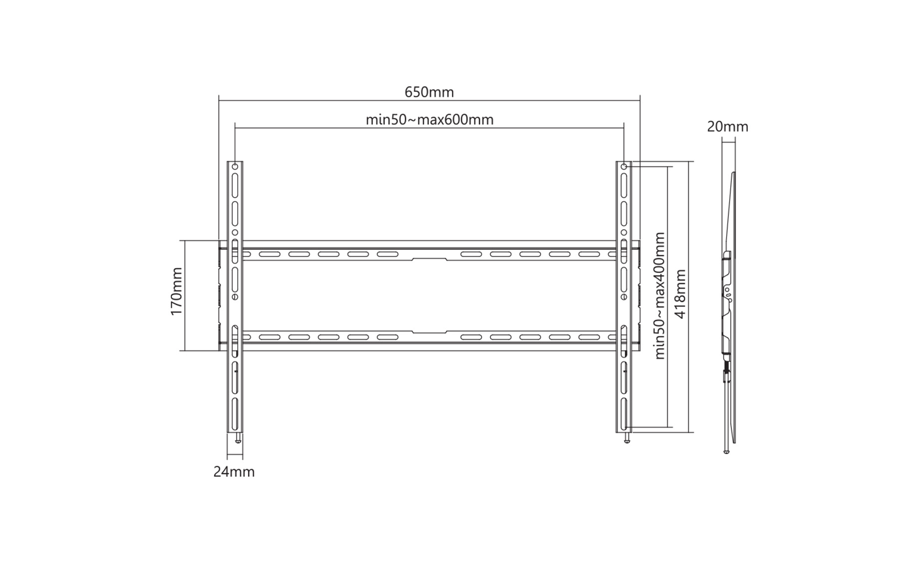 Sbox PLB-2264F-2 nosač za TV 37"-80"