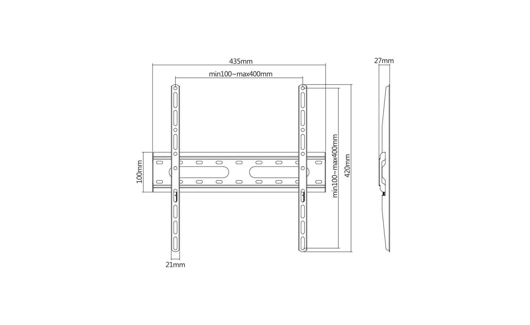 Sbox PLB-2544F-2 nosač za TV 32"-55"