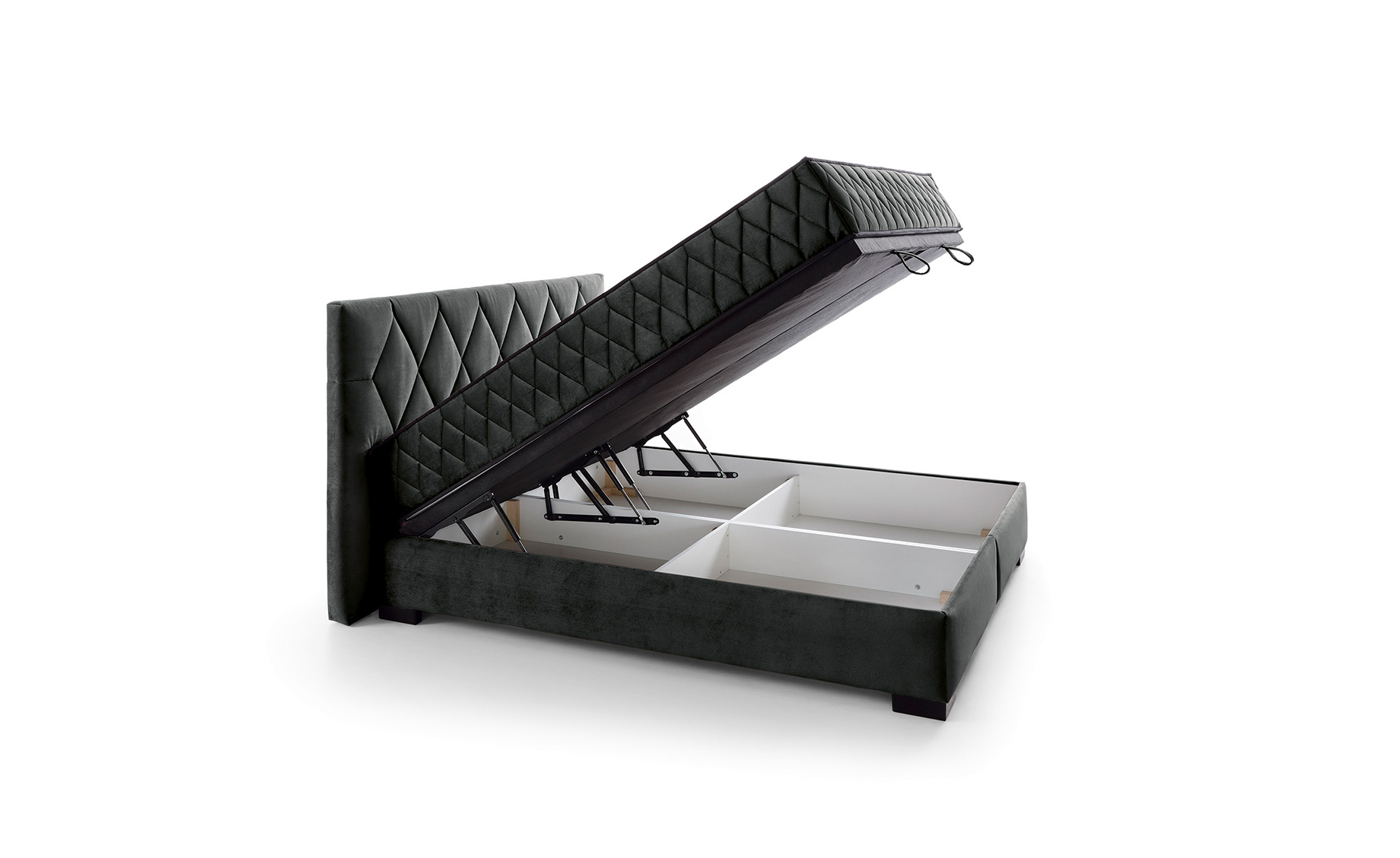 Reve krevet sa prostorom za odlaganje 167x213x114 cm crna