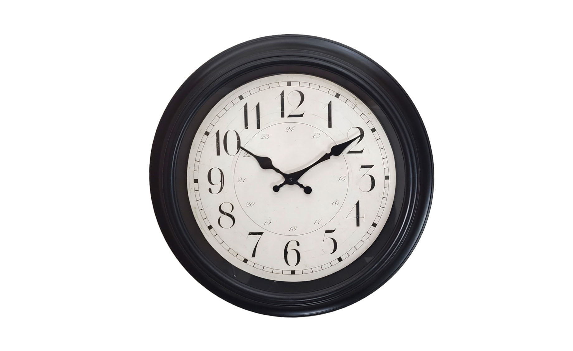 Zidni sat Horloge D40cm crni