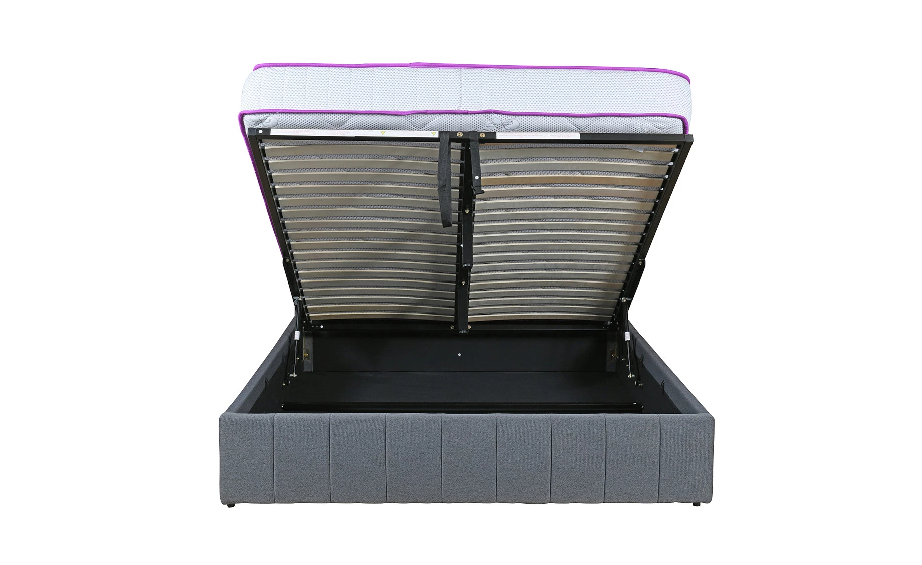 Novara krevet sa podnicom i prostorom za odlaganje 170,5x213,5x90,5 cm sivi