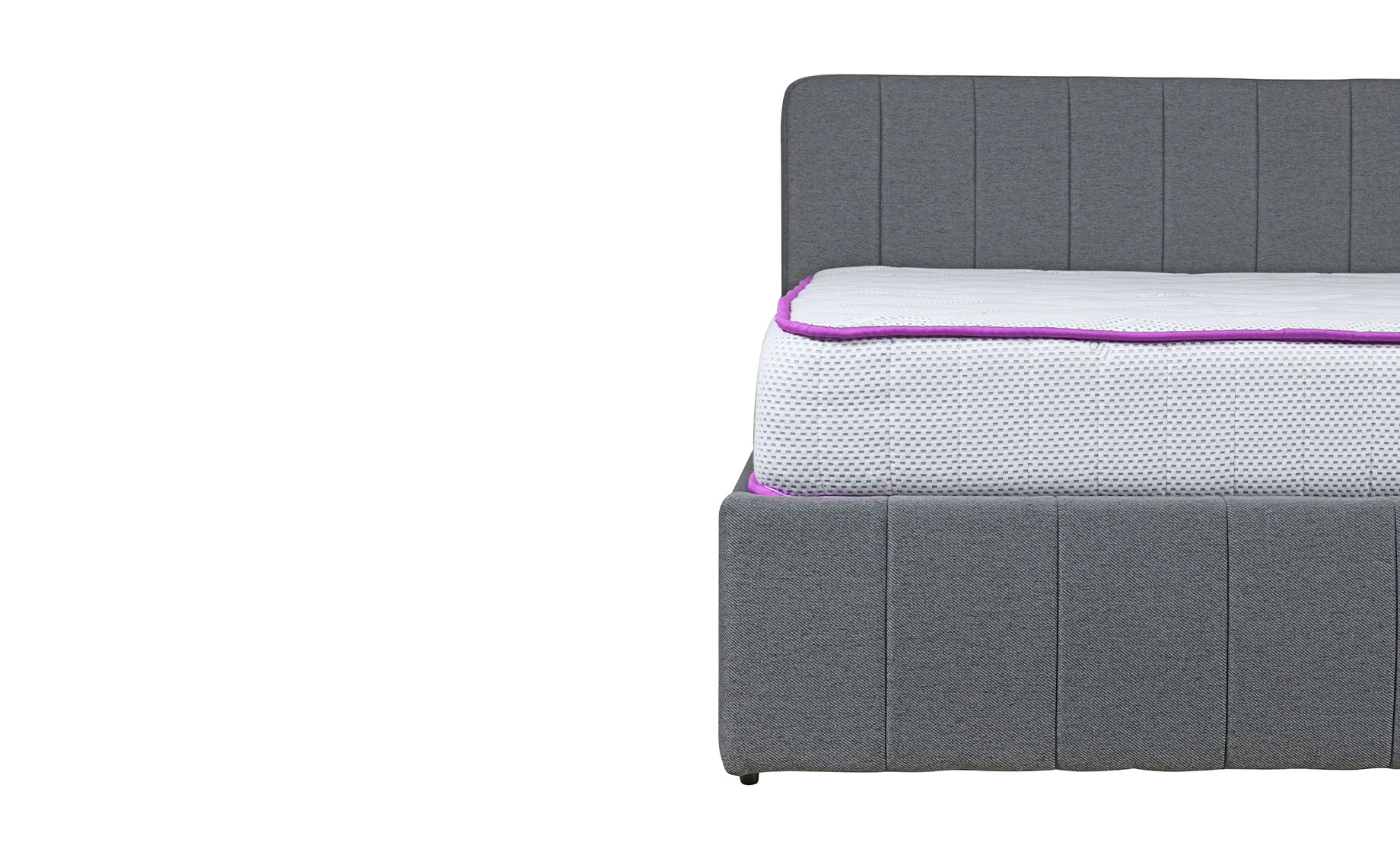 Novara krevet sa podnicom i prostorom za odlaganje 170,5x213,5x90,5 cm sivi