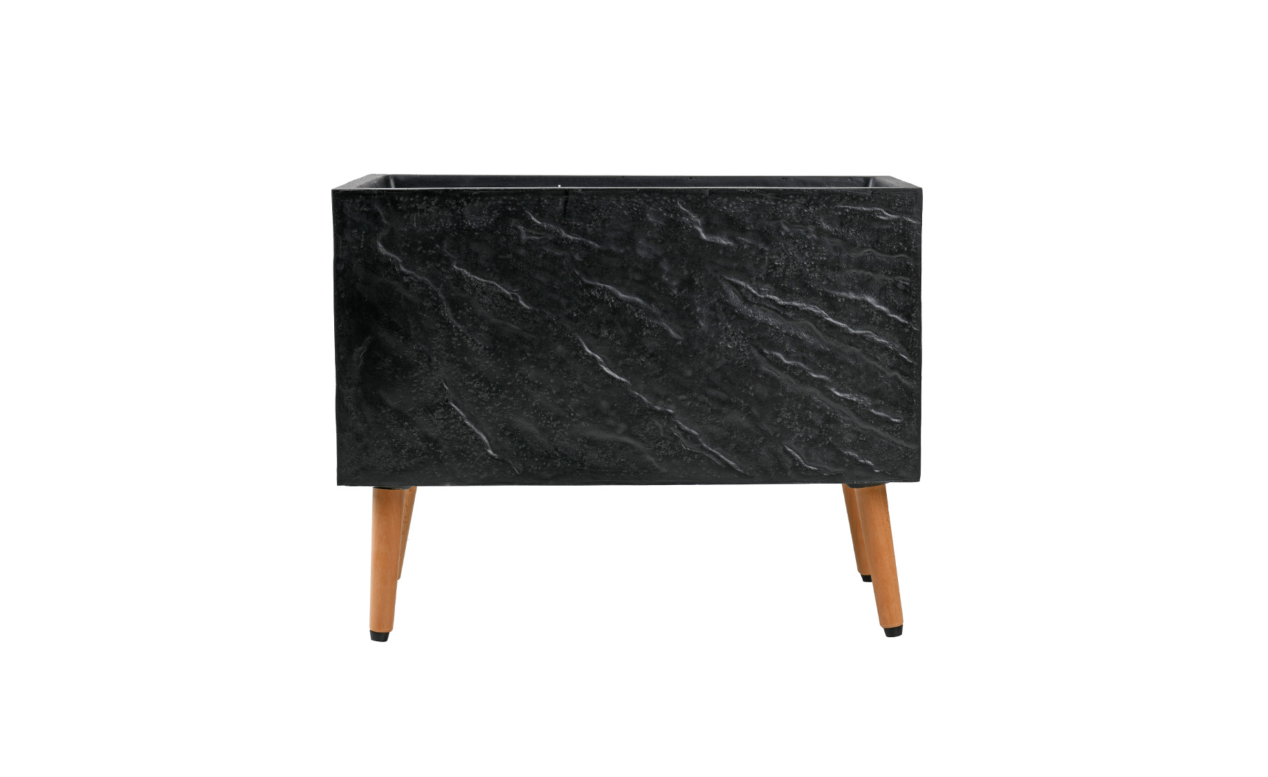 Saksija LT23688t stone/legs 60x30x47cm black