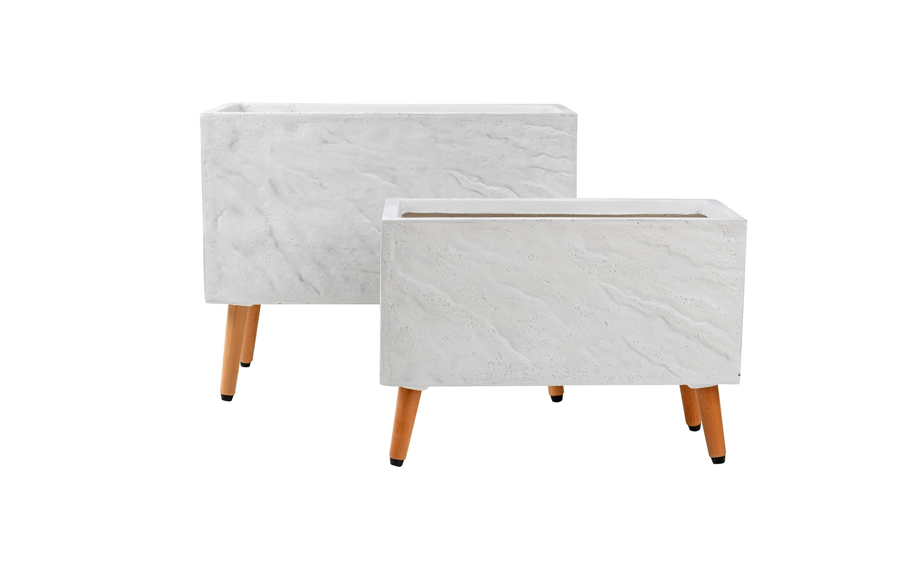 Saksija lt23688t stone/legs 50x23x35cm white