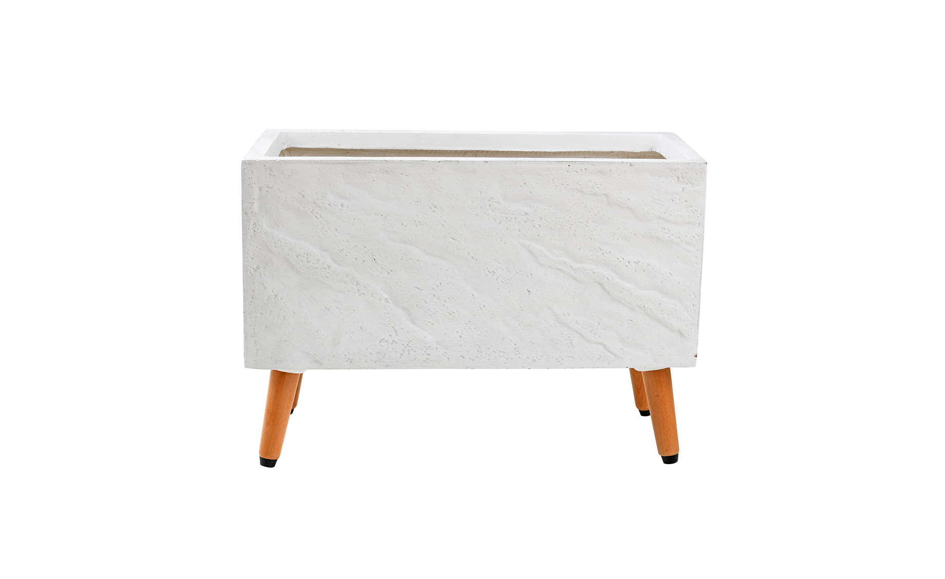 Saksija LT23688t stone/legs 60x30x47cm white