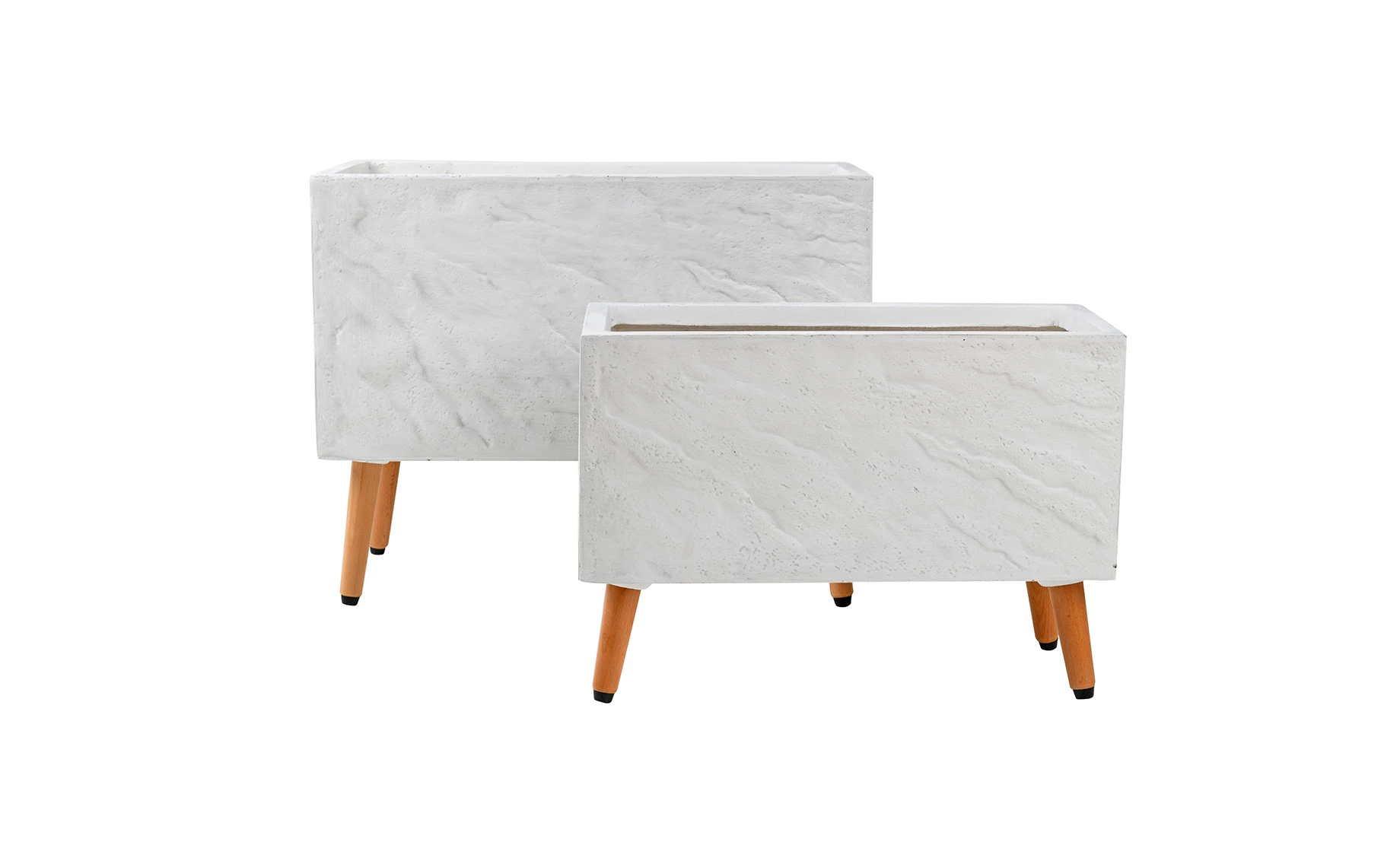 Saksija lt23688t stone/legs 60x30x47cm white