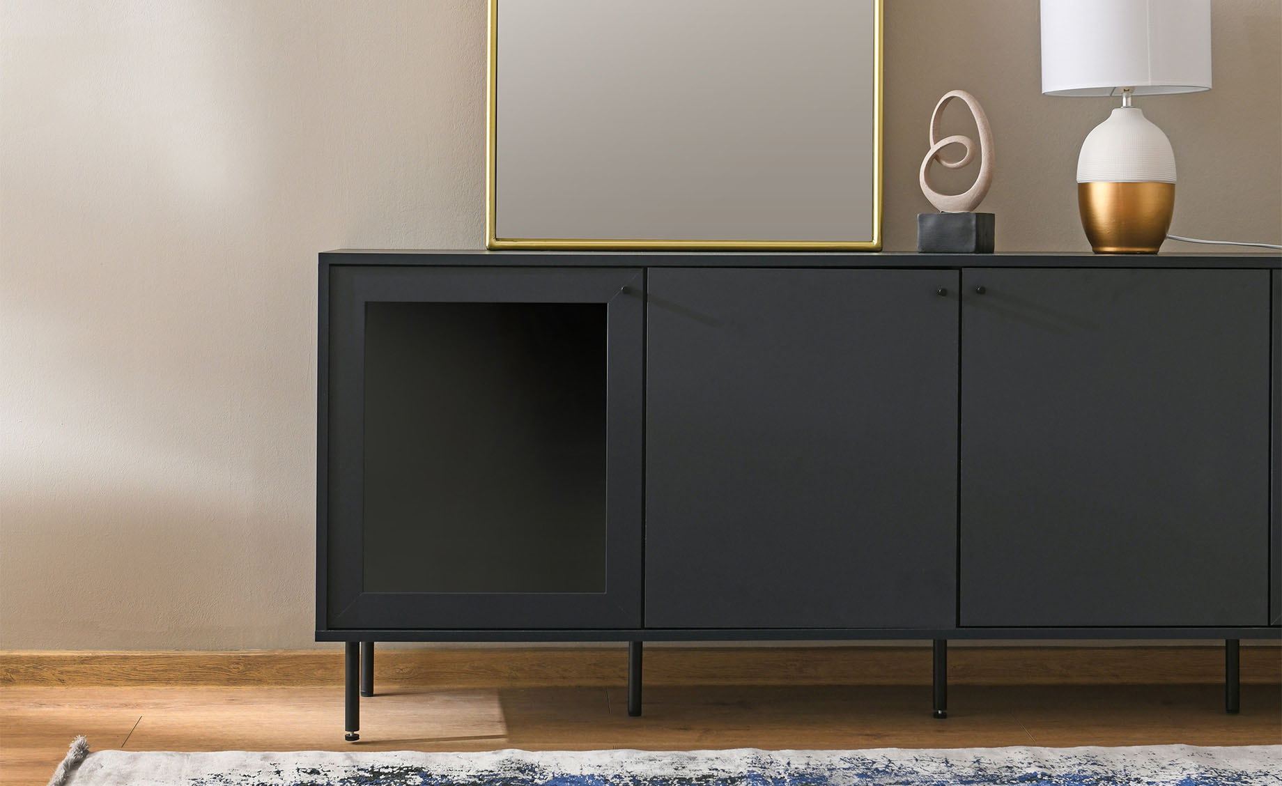 Caracas TV stalak 4 vrata 180x40x68 cm