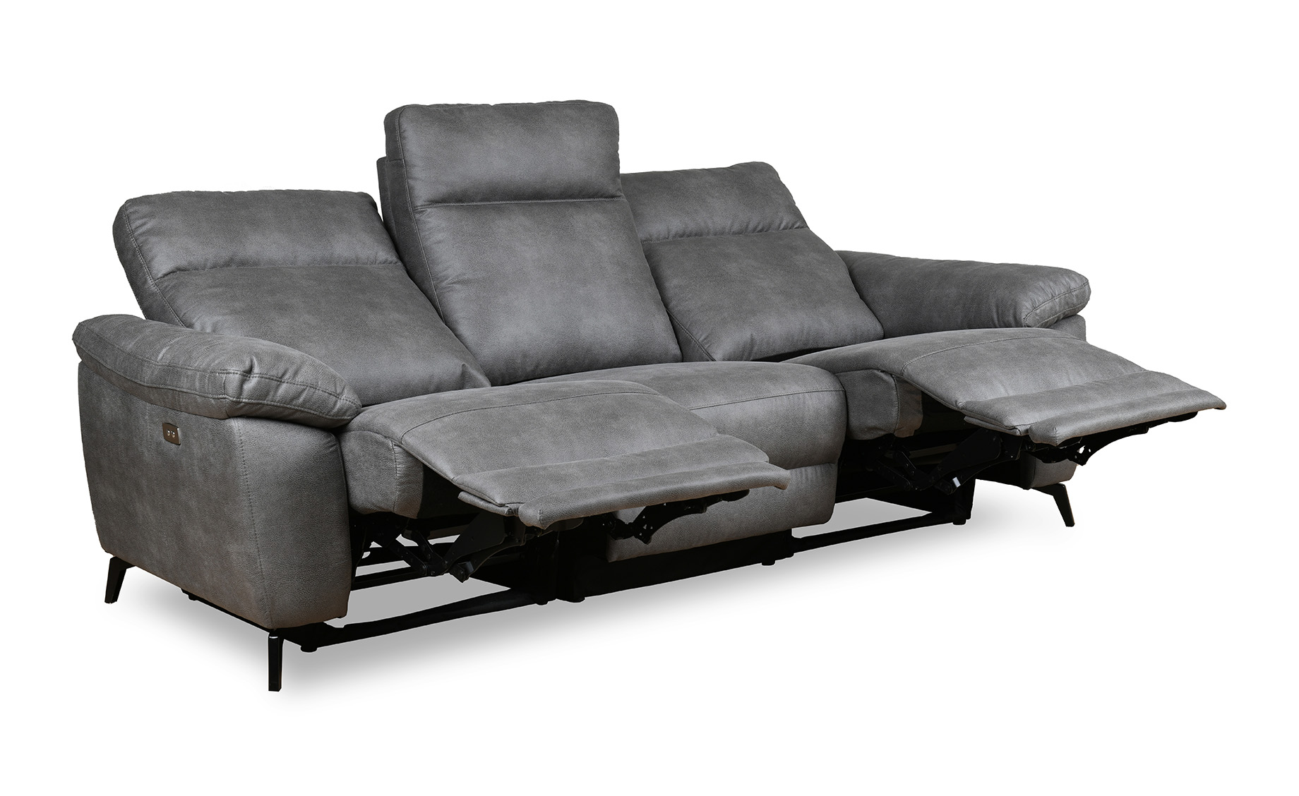 Granada trosed sa relax funkcijom 222x96x101 cm sivi