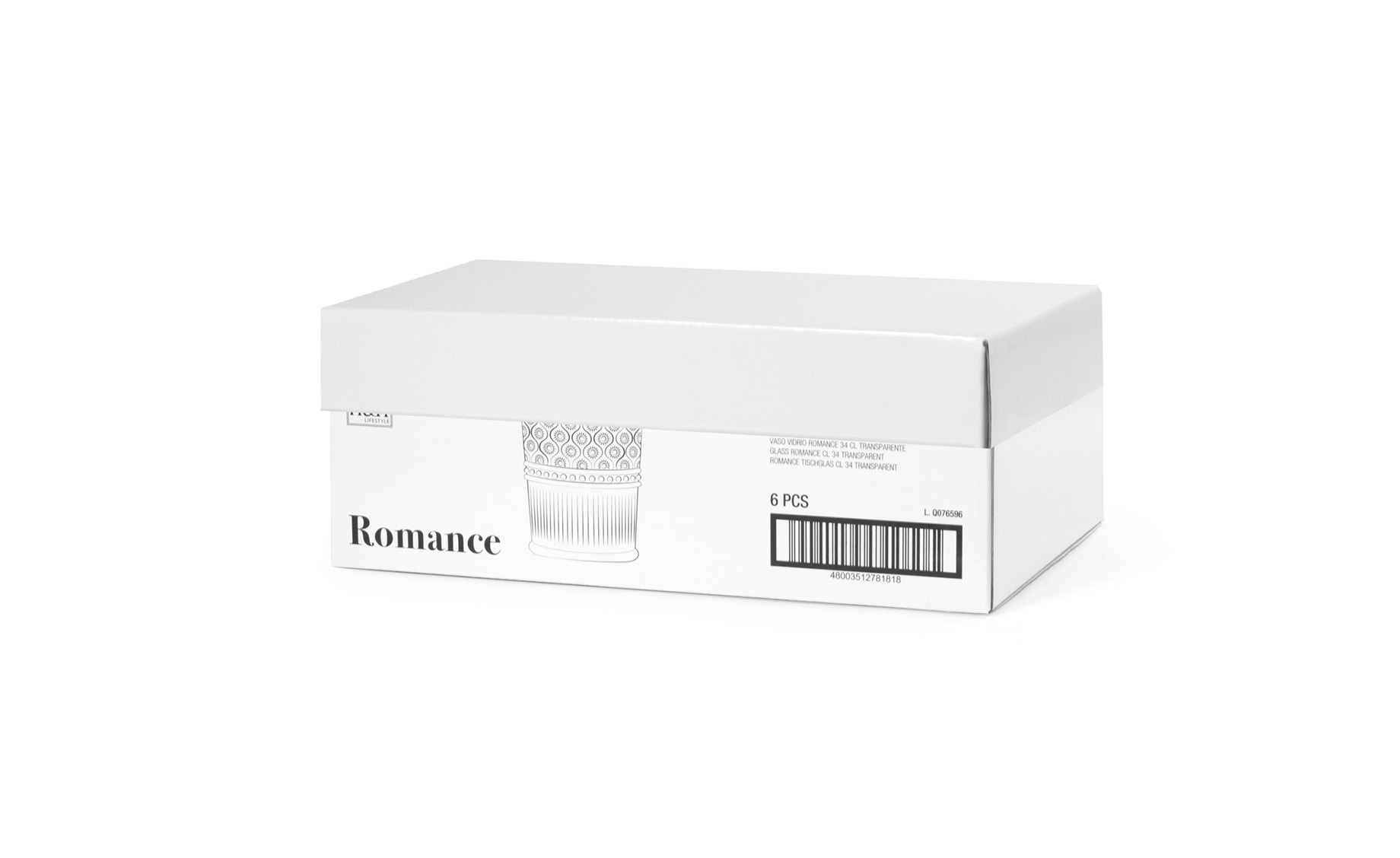 Set 6 čaša Romance 34ml