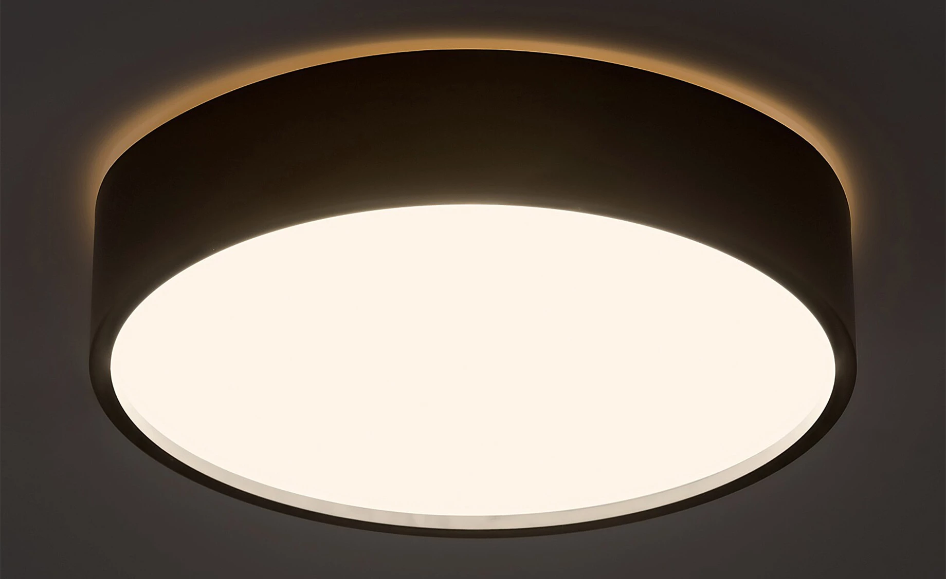 Kupatilska plafonjera Larcia LED crna