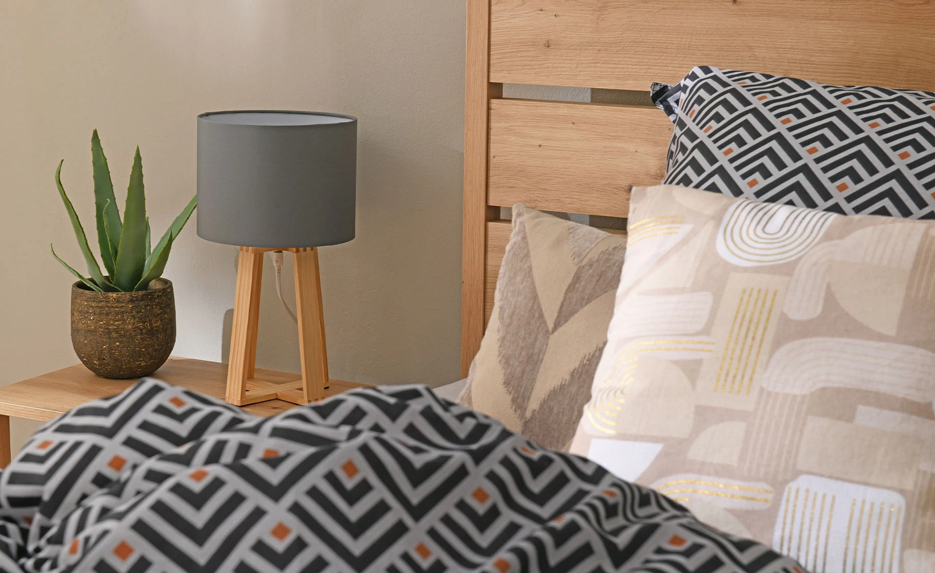 Stona lampa Molu siva