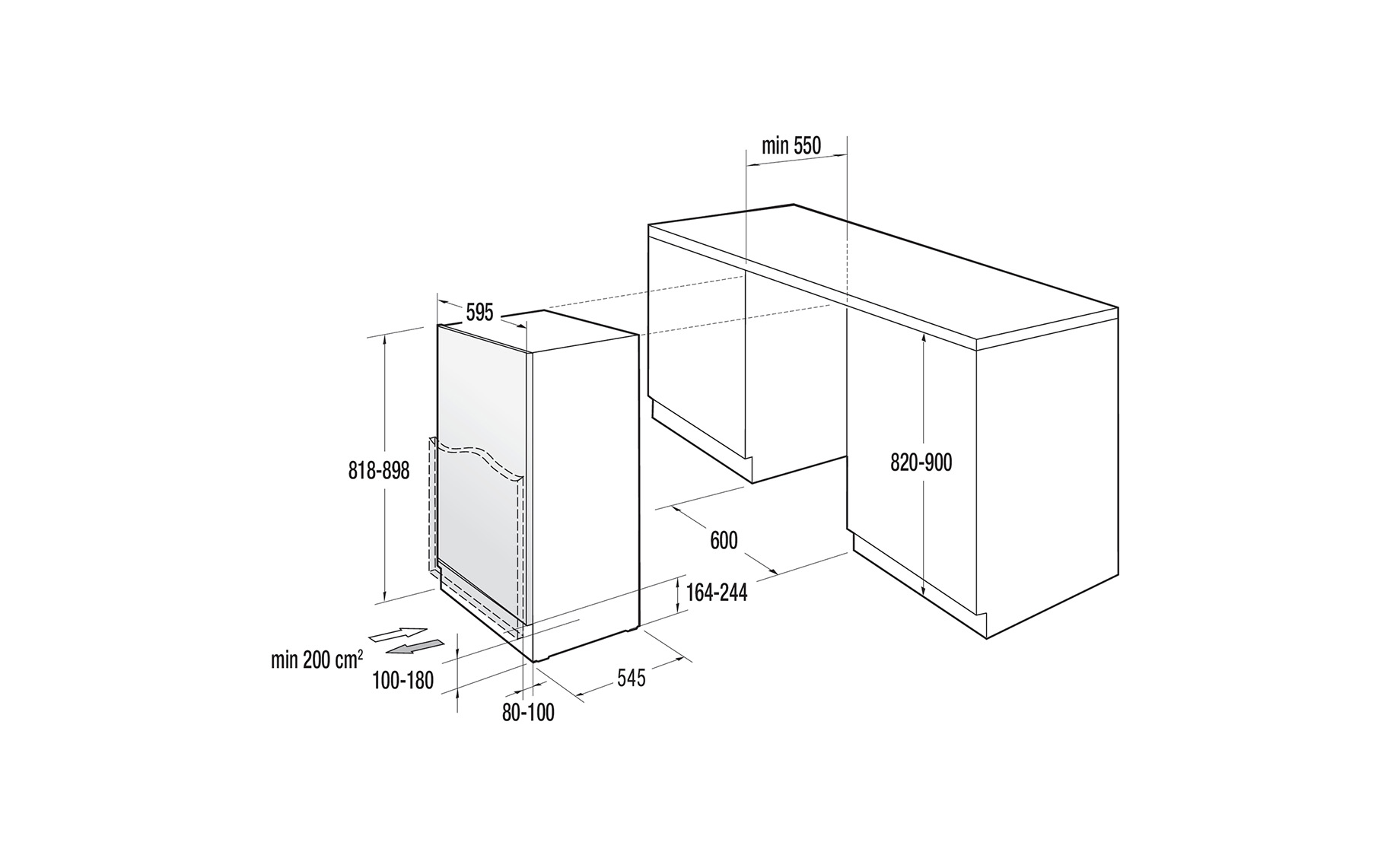 Gorenje RIU609EA1 ugradni frižider