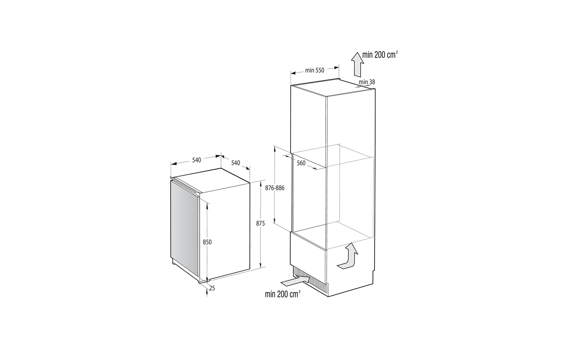 Gorenje RI409EP1 ugradbeni hladnjak