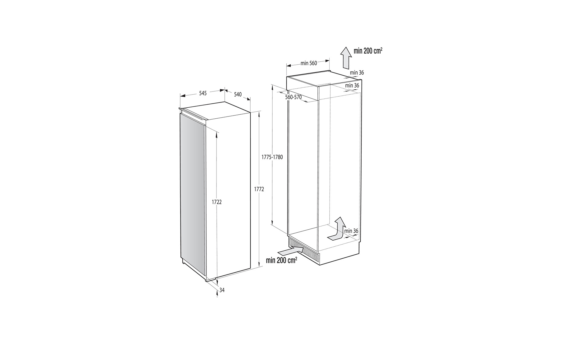 Gorenje RBI418EE0 ugradni frižider