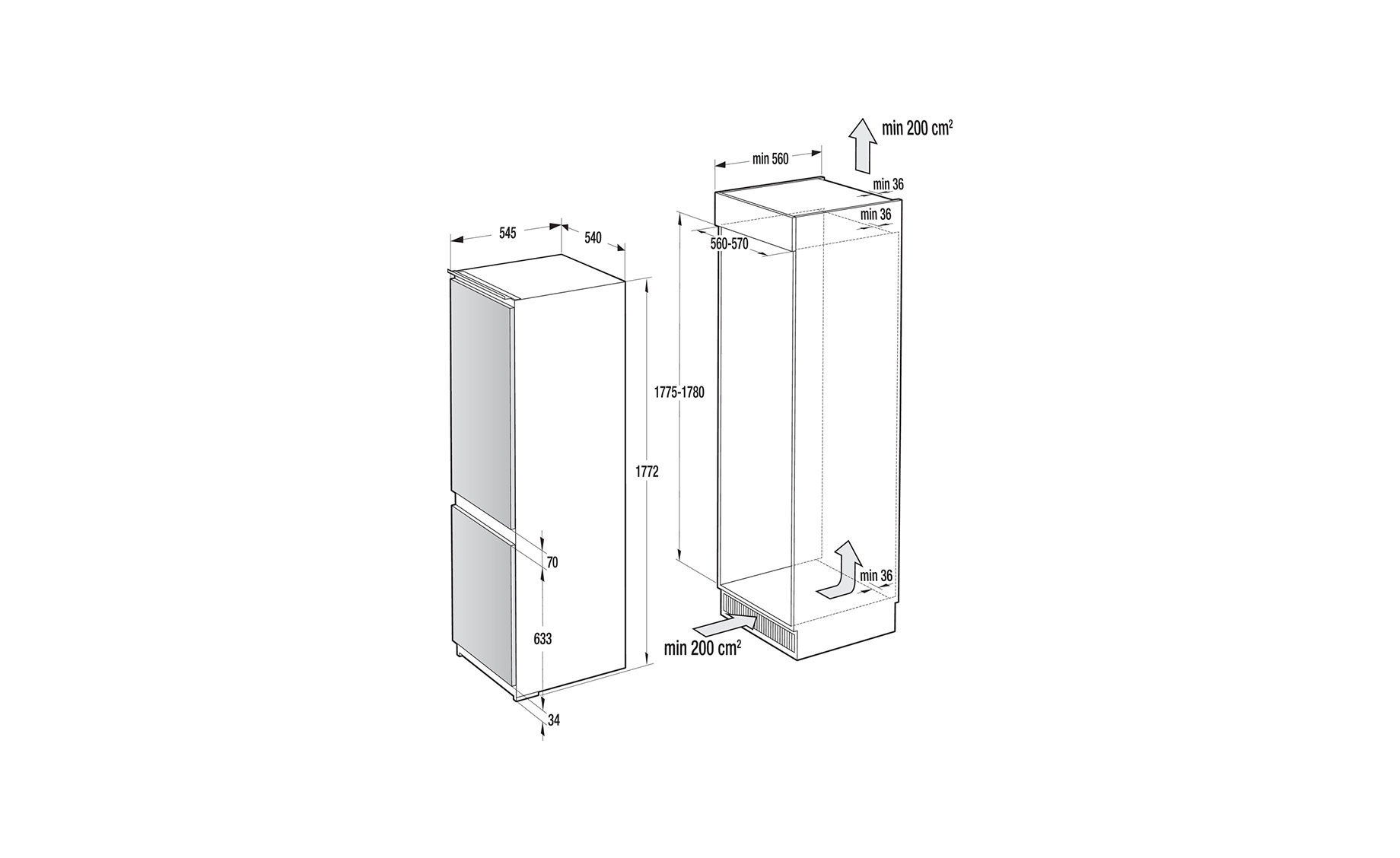 Gorenje RKI418EE1 ugradbeni hladnjak