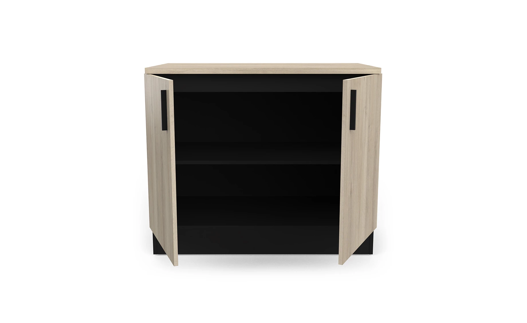 Origan baza 2 vrata 100x60x85cm crna/kronberg hrast