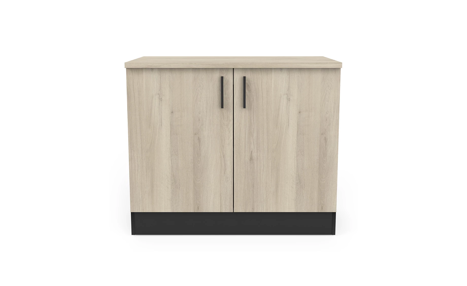 Origan baza 2 vrata 100x60x85cm crna/kronberg hrast