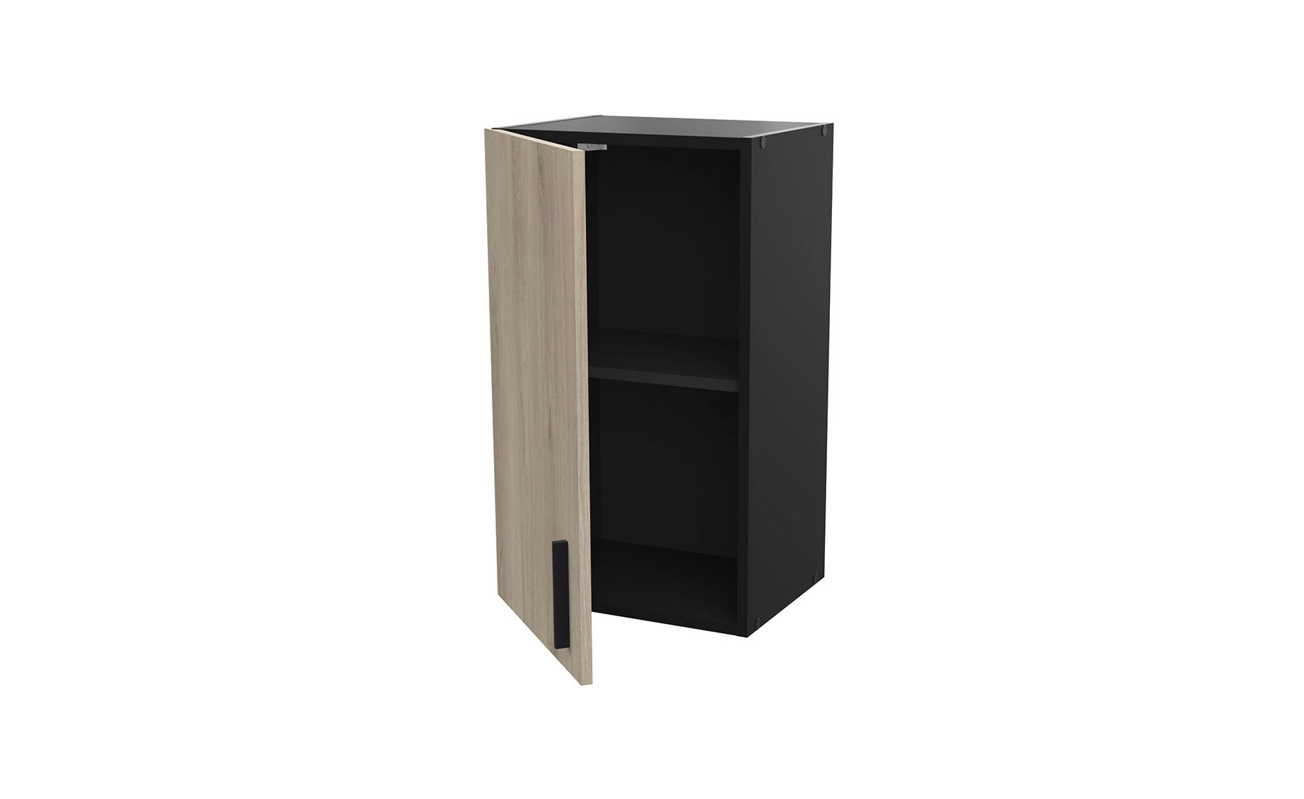 Origan viseći element 1 vrata 40x30x70cm crna/kronberg hrast