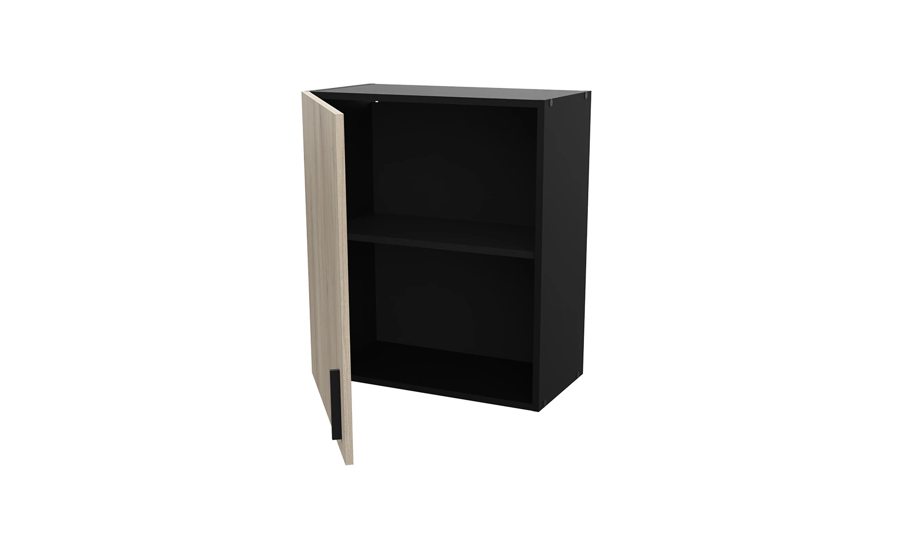 Origan viseći element 1 vrata 60x30x70cm crna/kronberg hrast