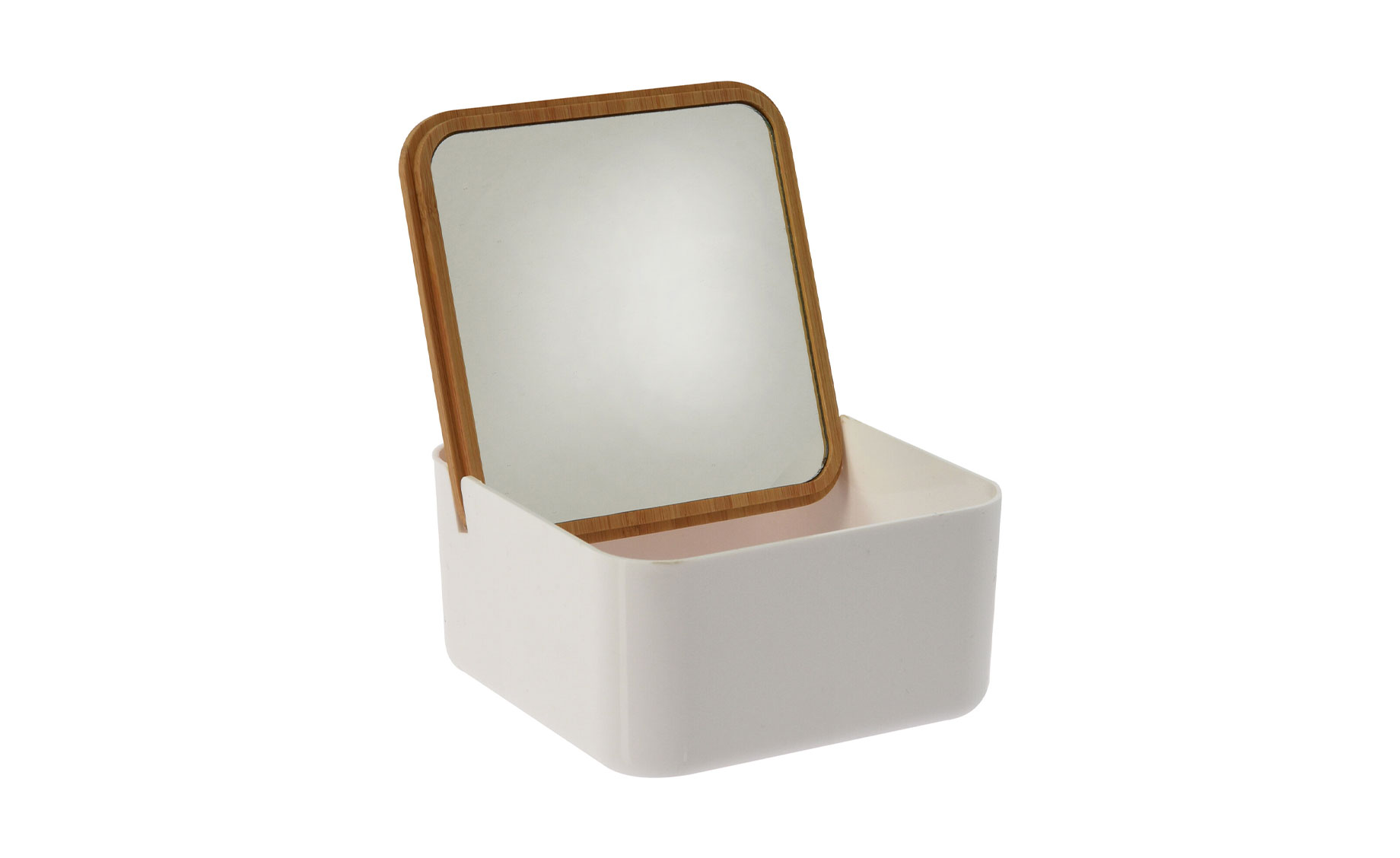 Organizator sa ogledalom Tara 13x6,8cm beli