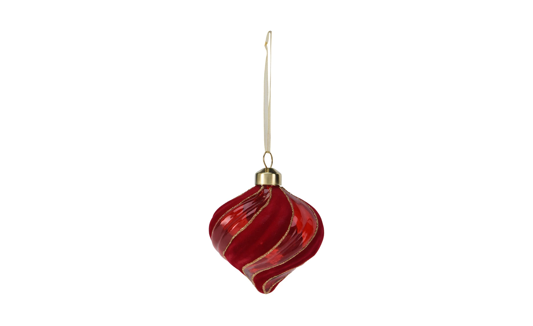 Viseća dekoracija Ornament 8cm više vrsta crvena