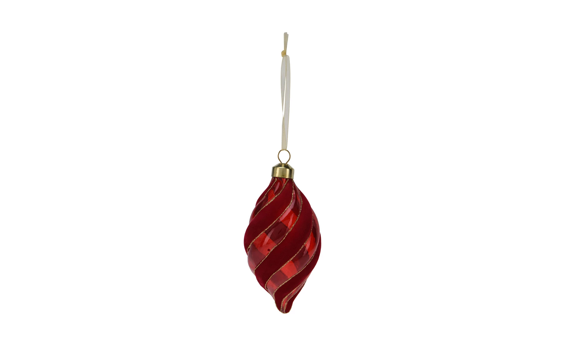 Viseća dekoracija Ornament 8cm više vrsta crvena