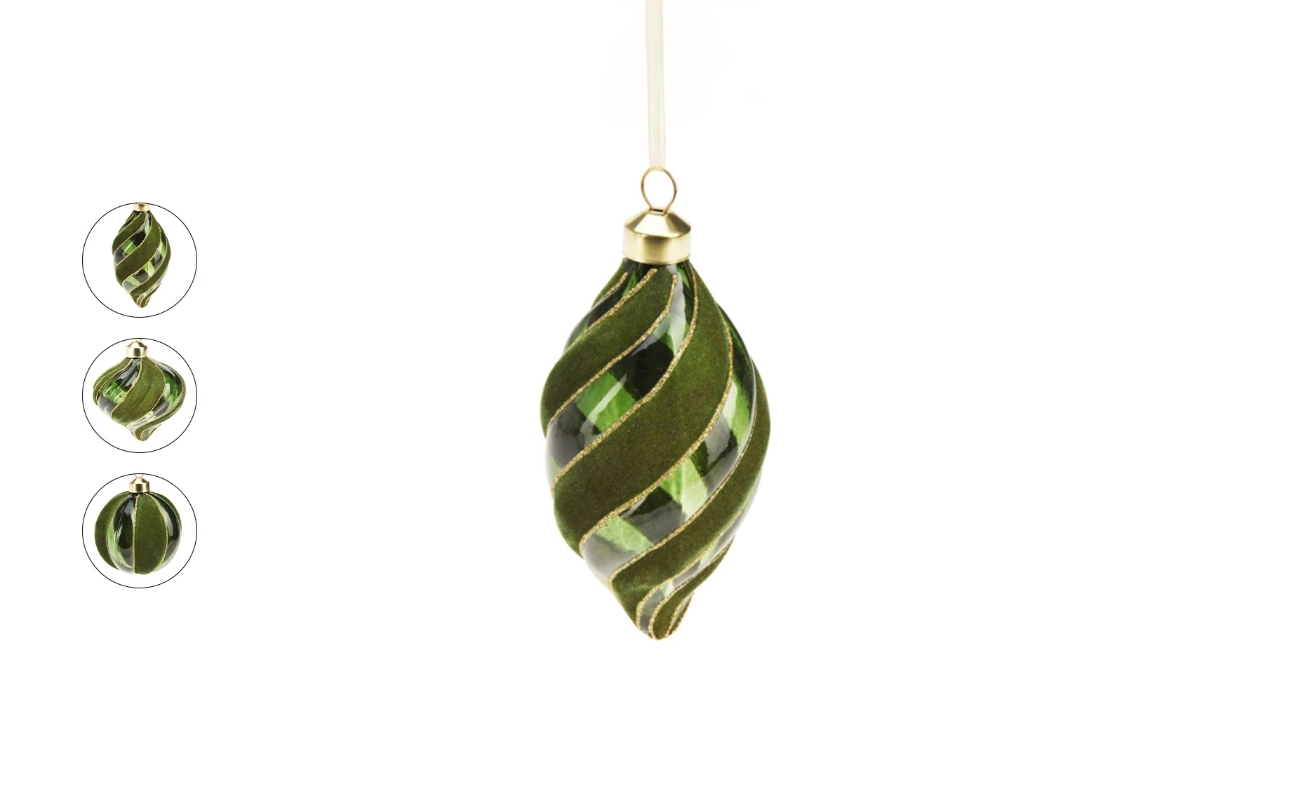 Viseća dekoracija Ornament 8cm više vrsta zelena
