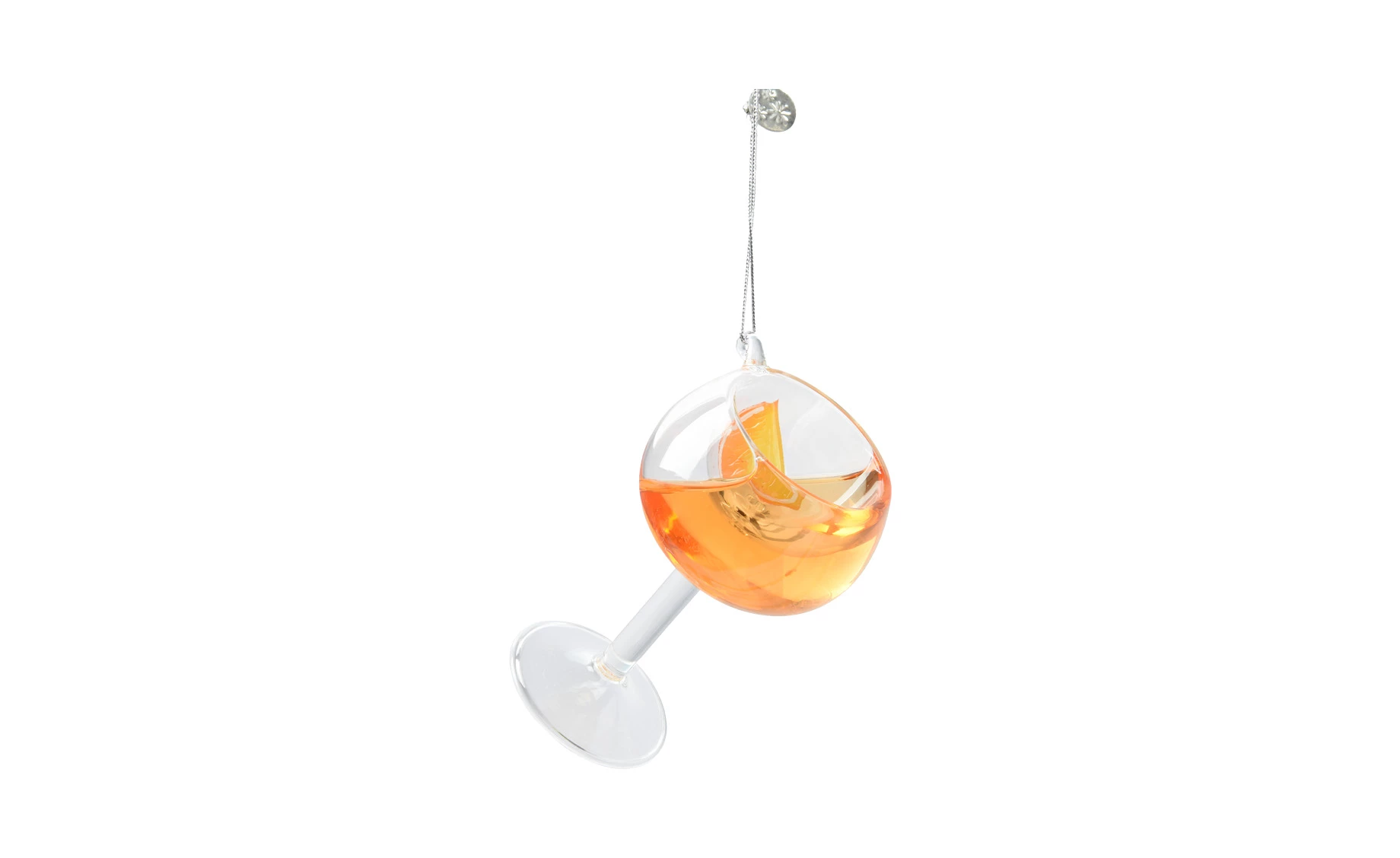 Stakleni ukras cocktail 10.1cm sort 6