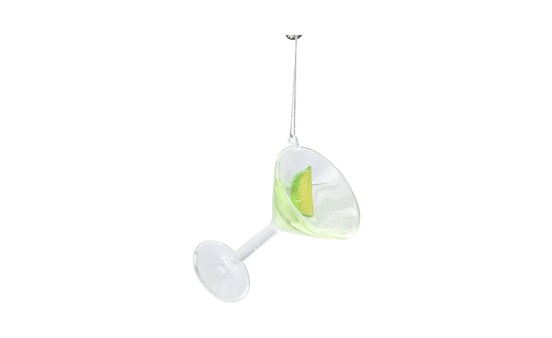 Stakleni ukras cocktail 10.1cm sort 6