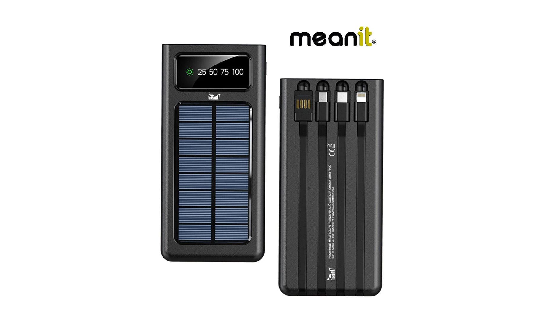 Meanit P1 solarni prijenosni punjač 10000mAh