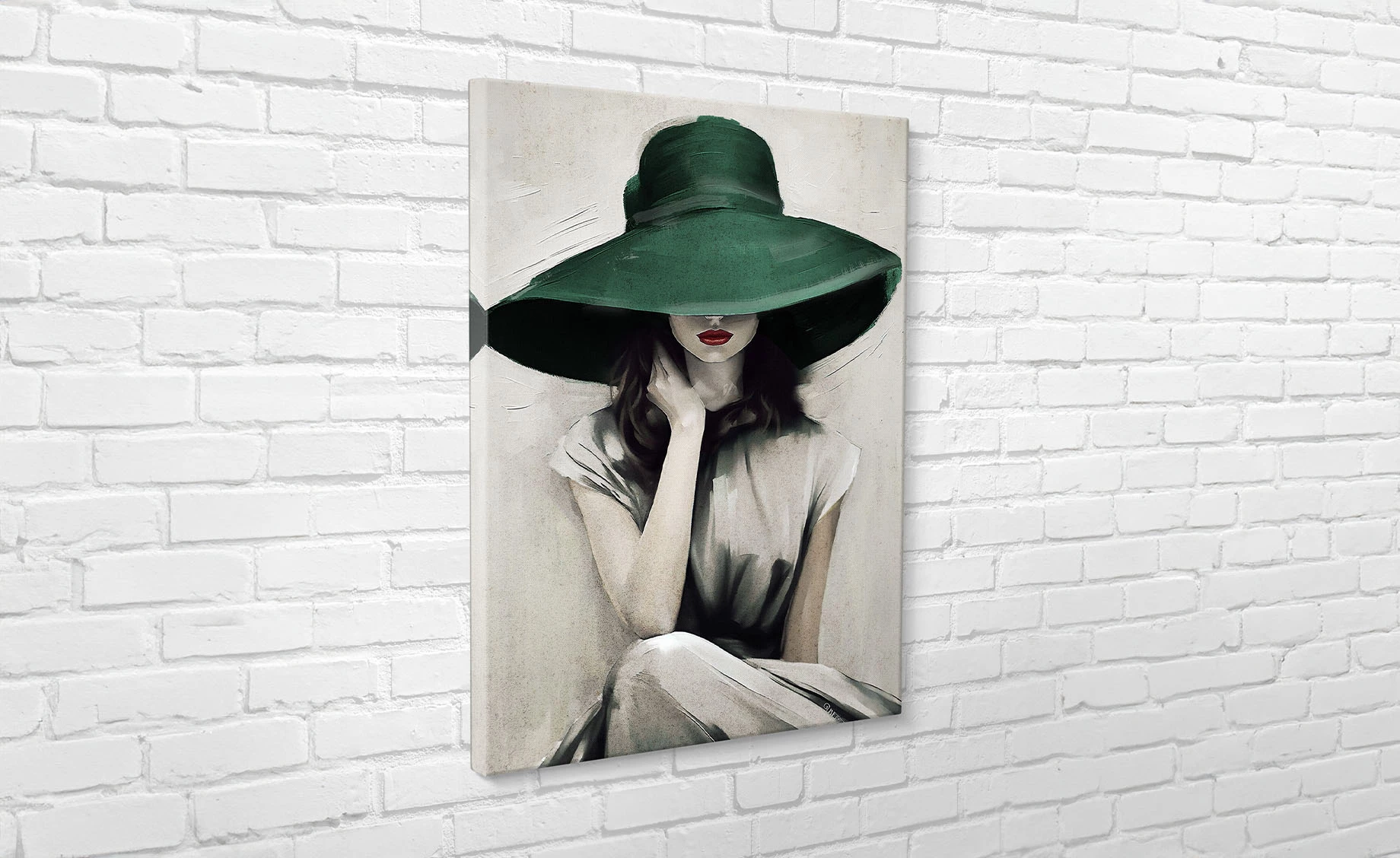 Slika Green Hat 70x100cm