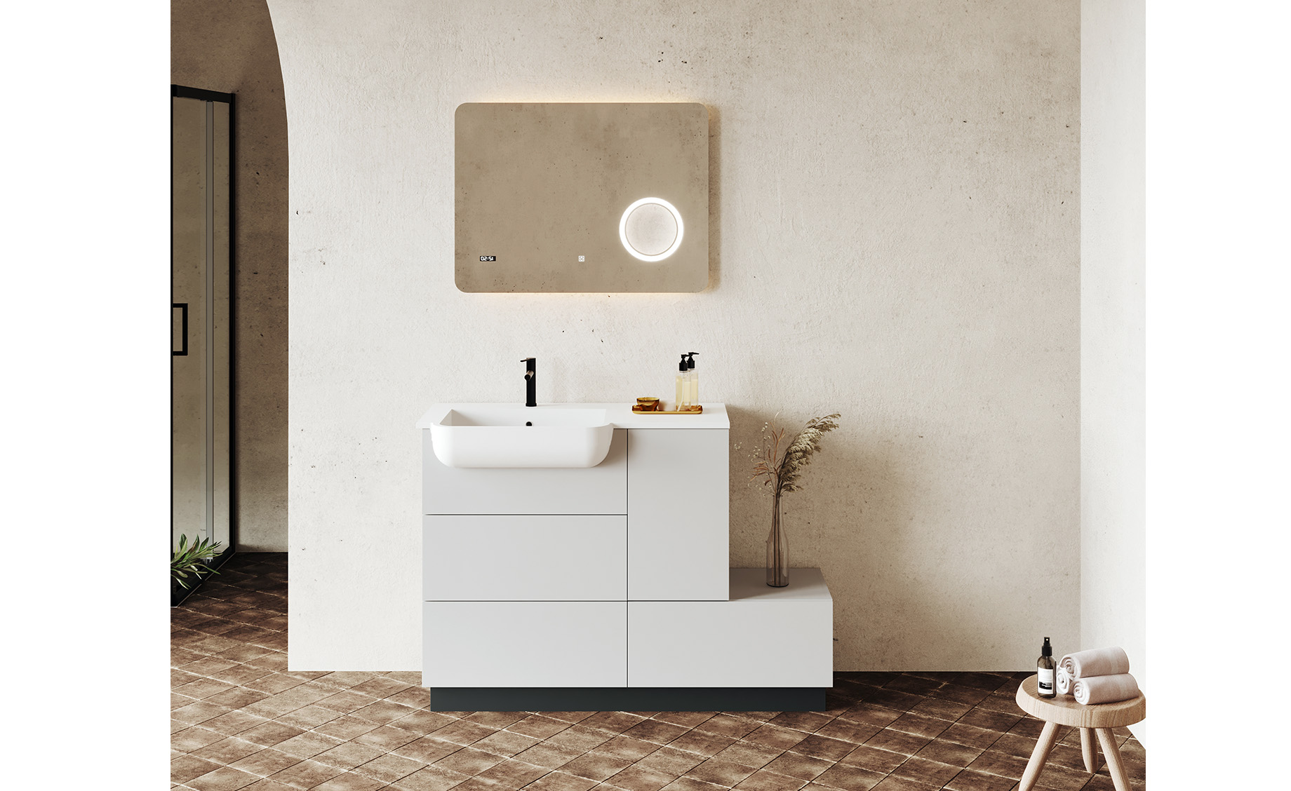 LED kupatilsko ogledalo SPR204 80x60 cm