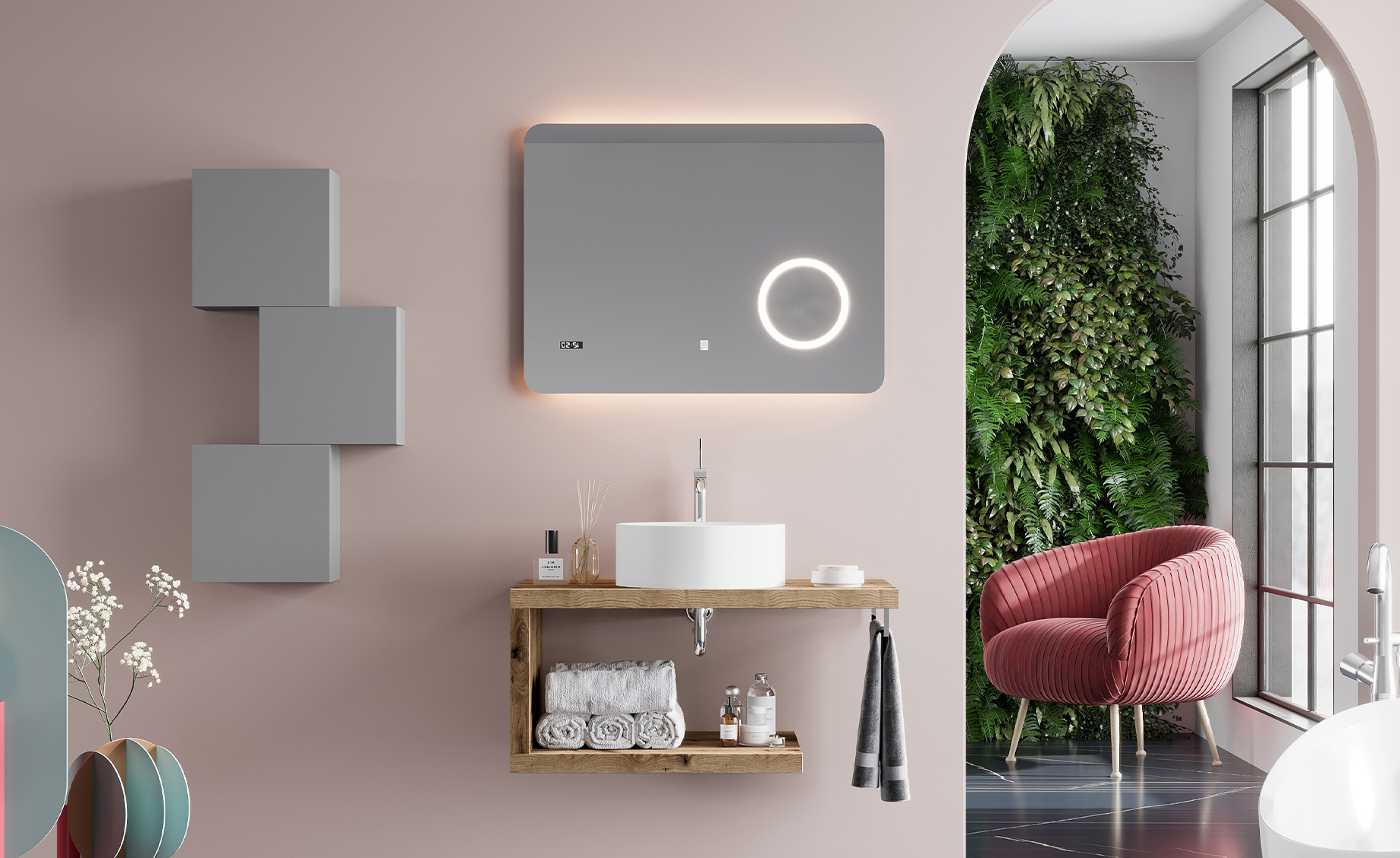 LED kupatilsko ogledalo SPR204 80x60 cm