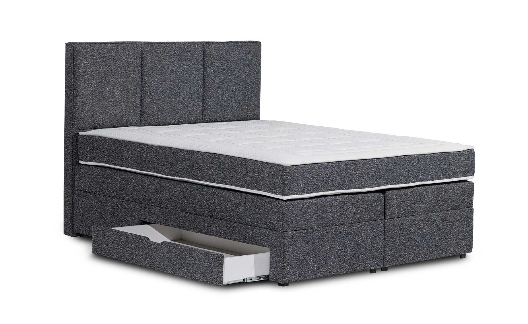 Lincoln krevet sa prostorom za odlaganje 160x210x125 cm sivi