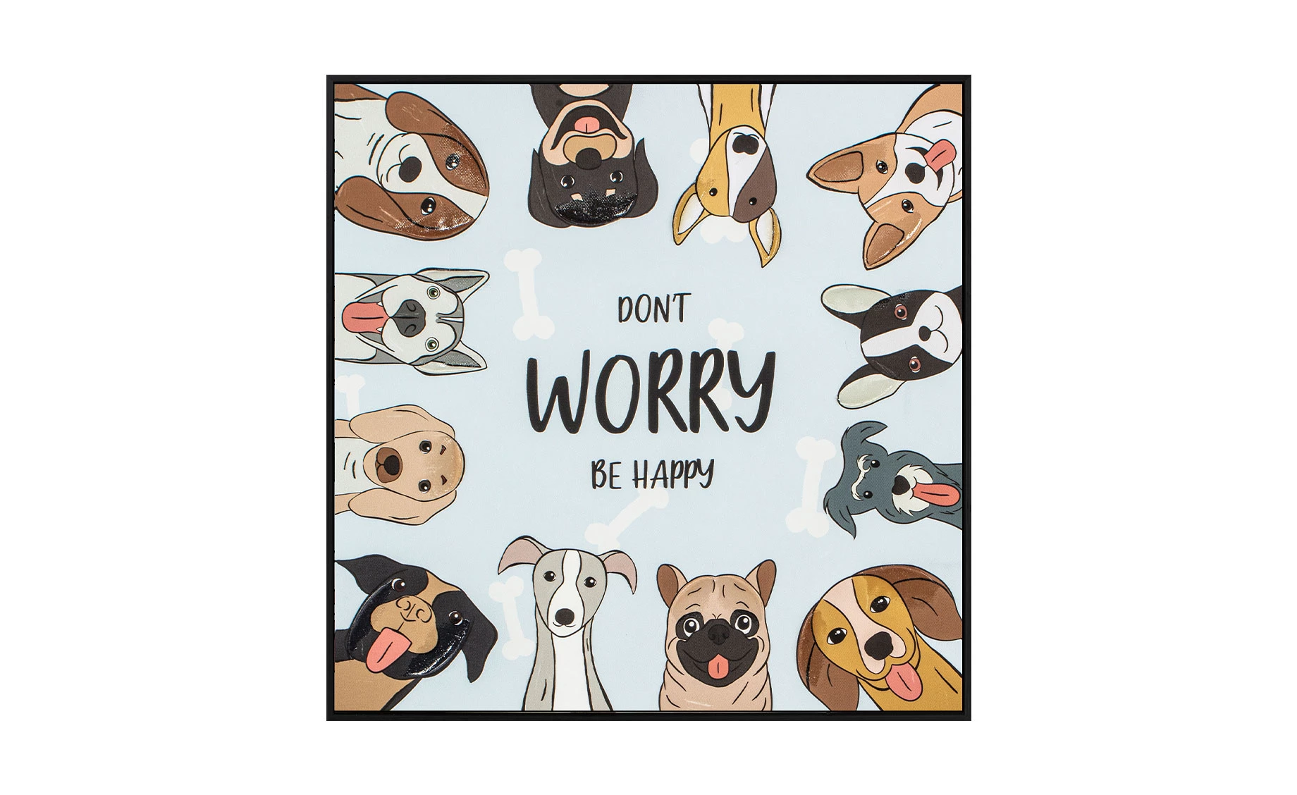 Slika sa ramom Don't worry 40x40cm