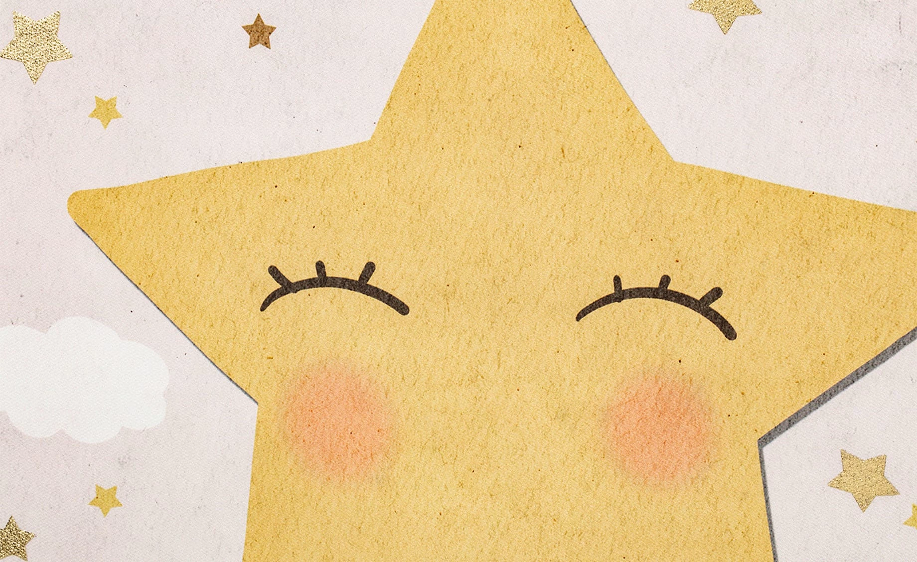 Slika sa ramom Cute Star 40x40cm