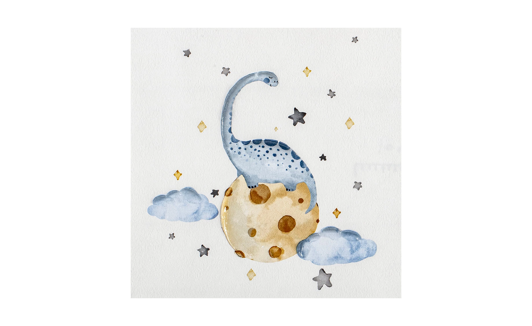 Slika Dino with moon 40x40cm