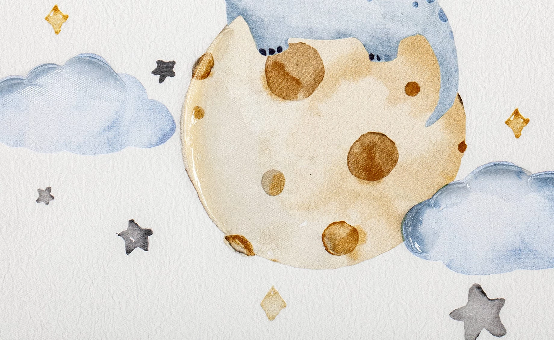 Slika Dino with moon 40x40cm