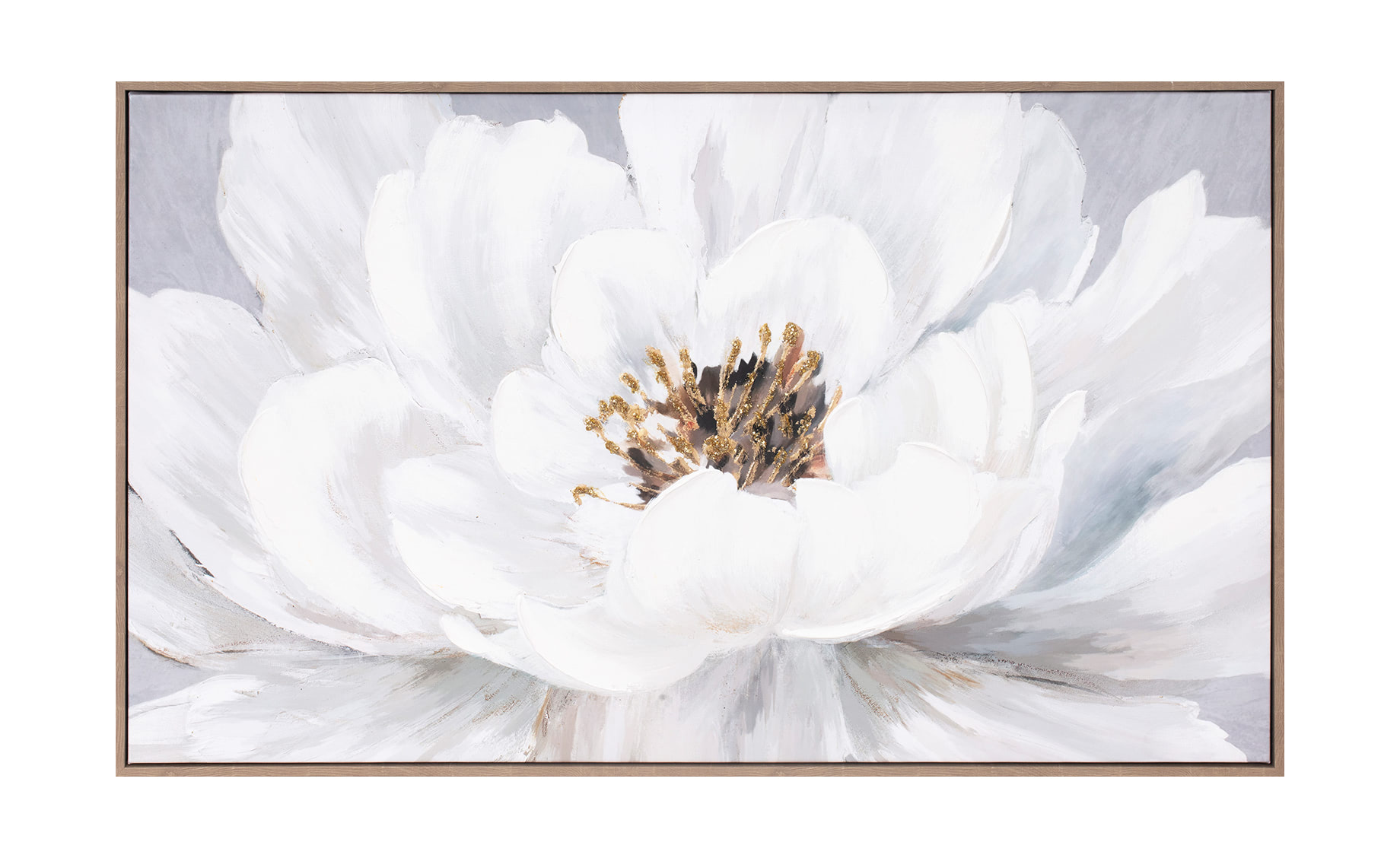 Slika sa ramom  White flower 60x100cm