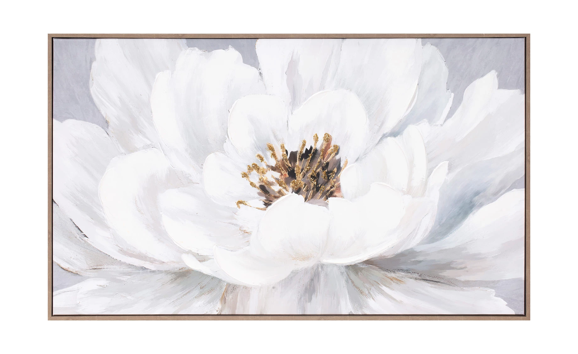 Slika sa ramom White flower 60x100cm