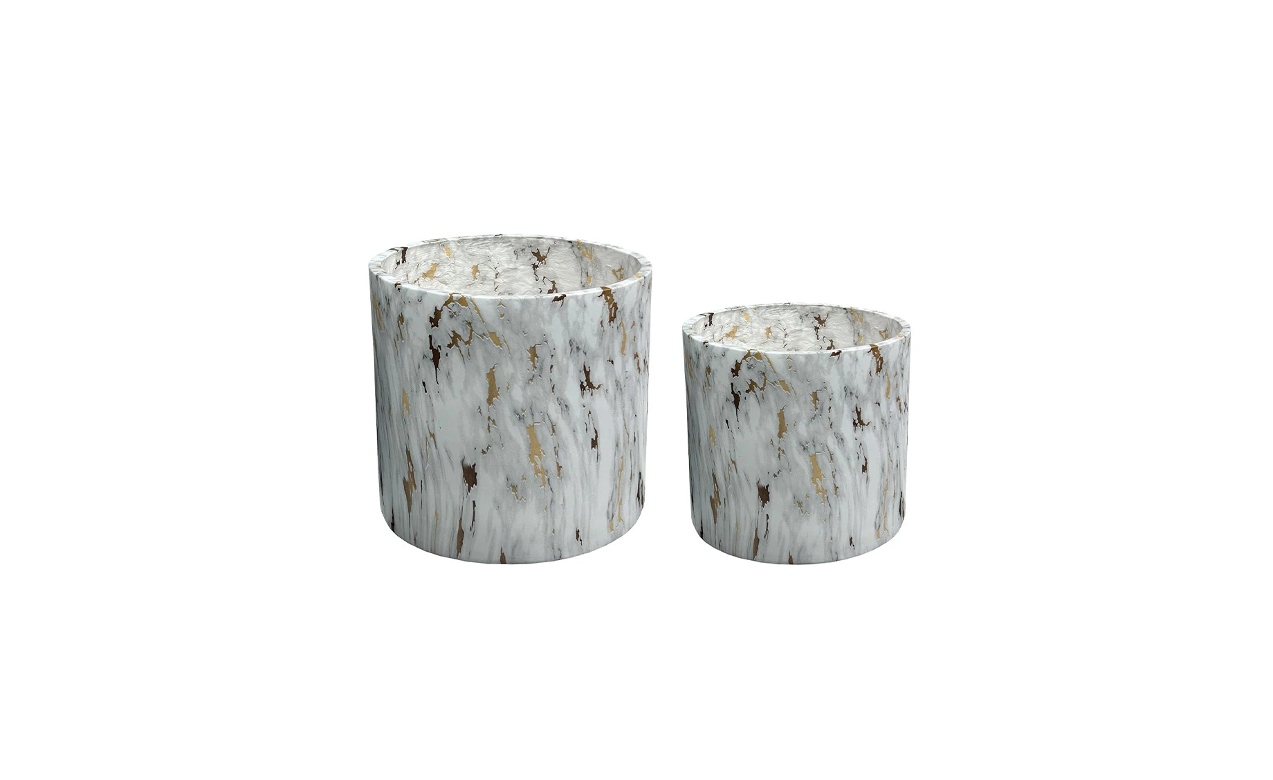 Saksija gold marble hc30021 33x33x29 cm