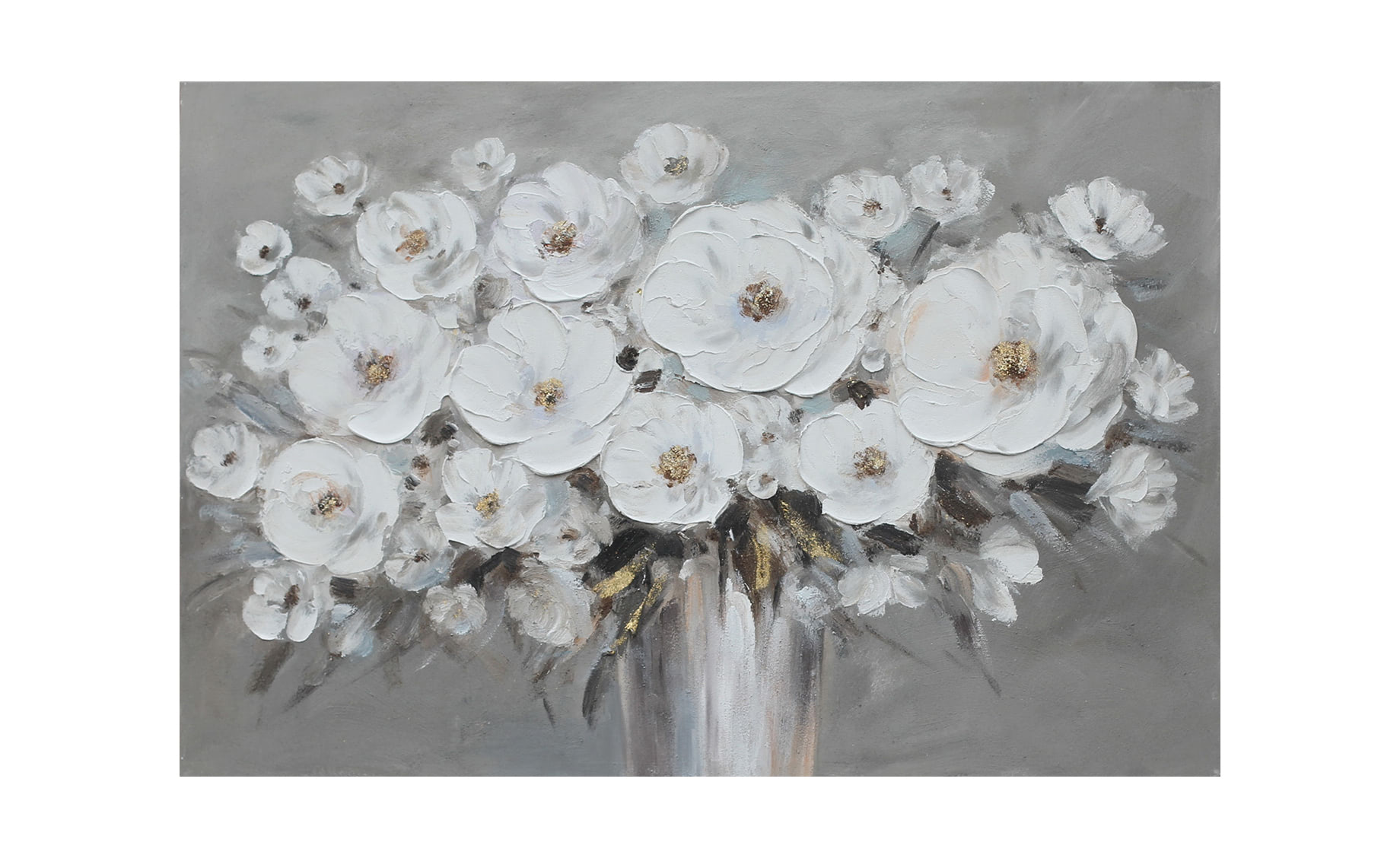 Slika White Flowers 80x120cm