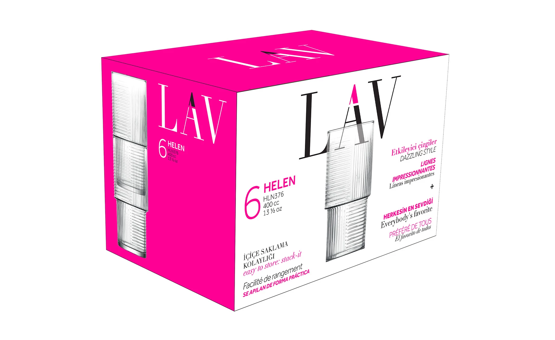 Set 6 čaša Sunny 400ml