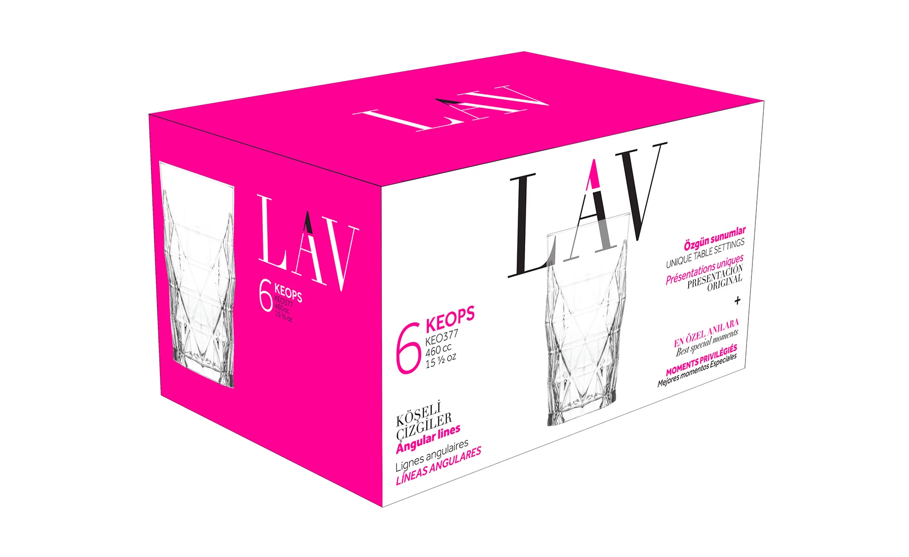 Set 6 čaša Yara 460ml