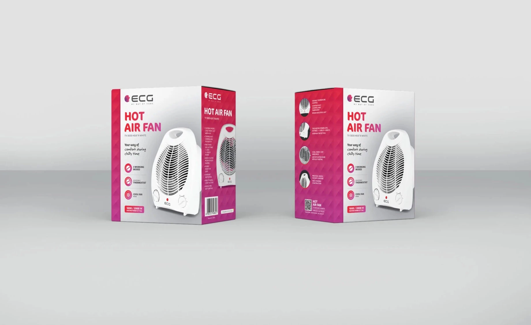 ECG TV3030W grejalica