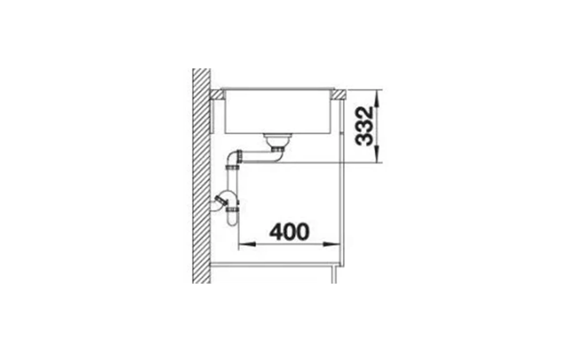 Blanco ZIA 45S Compact silg. crna Rev