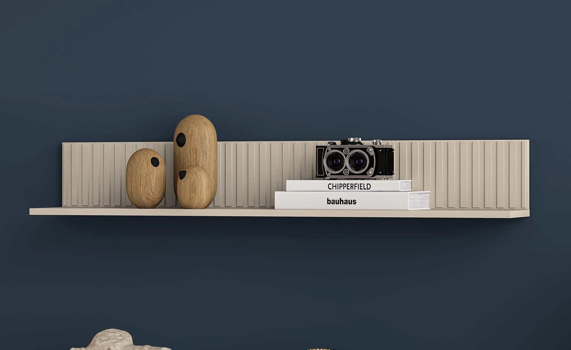 Sophie zidna polica 120x20x18 cm kašmir bež