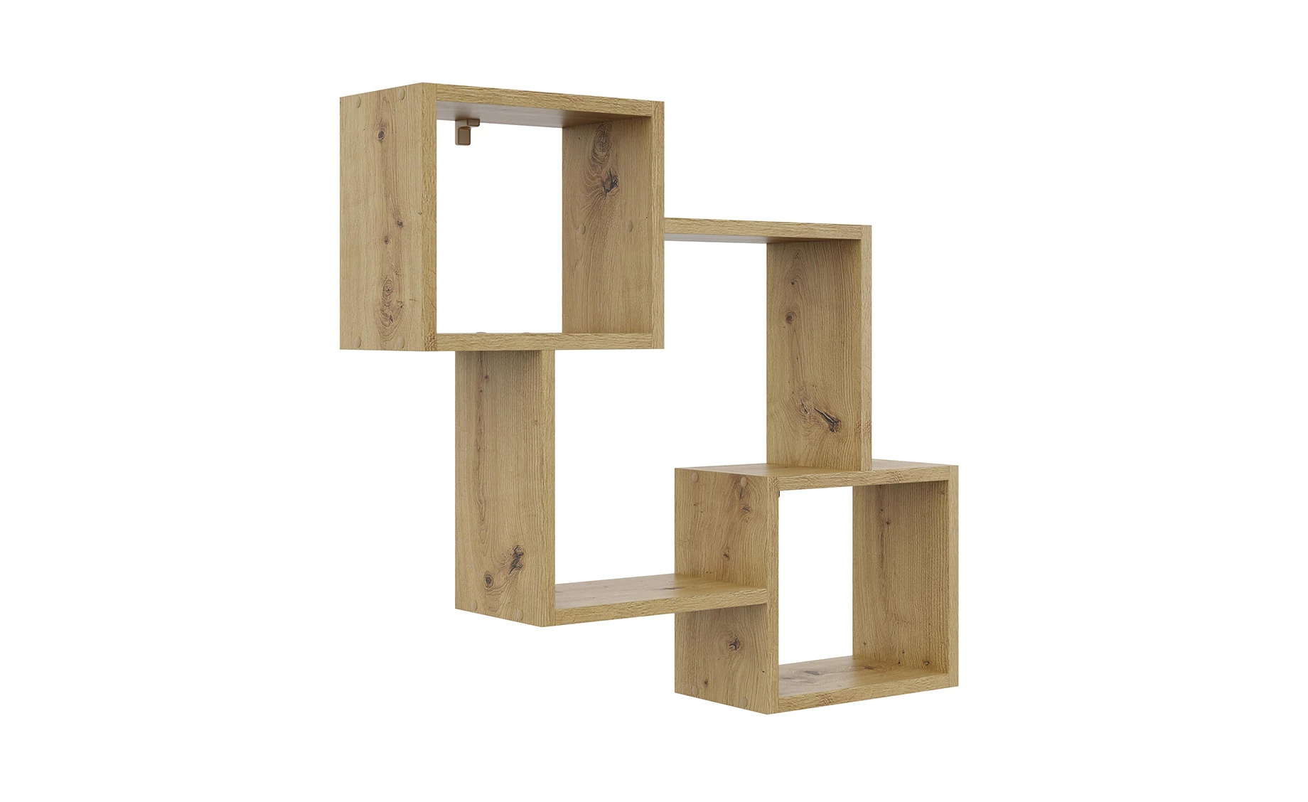 Lea zidna polica 78x18x71 cm artisan hrast