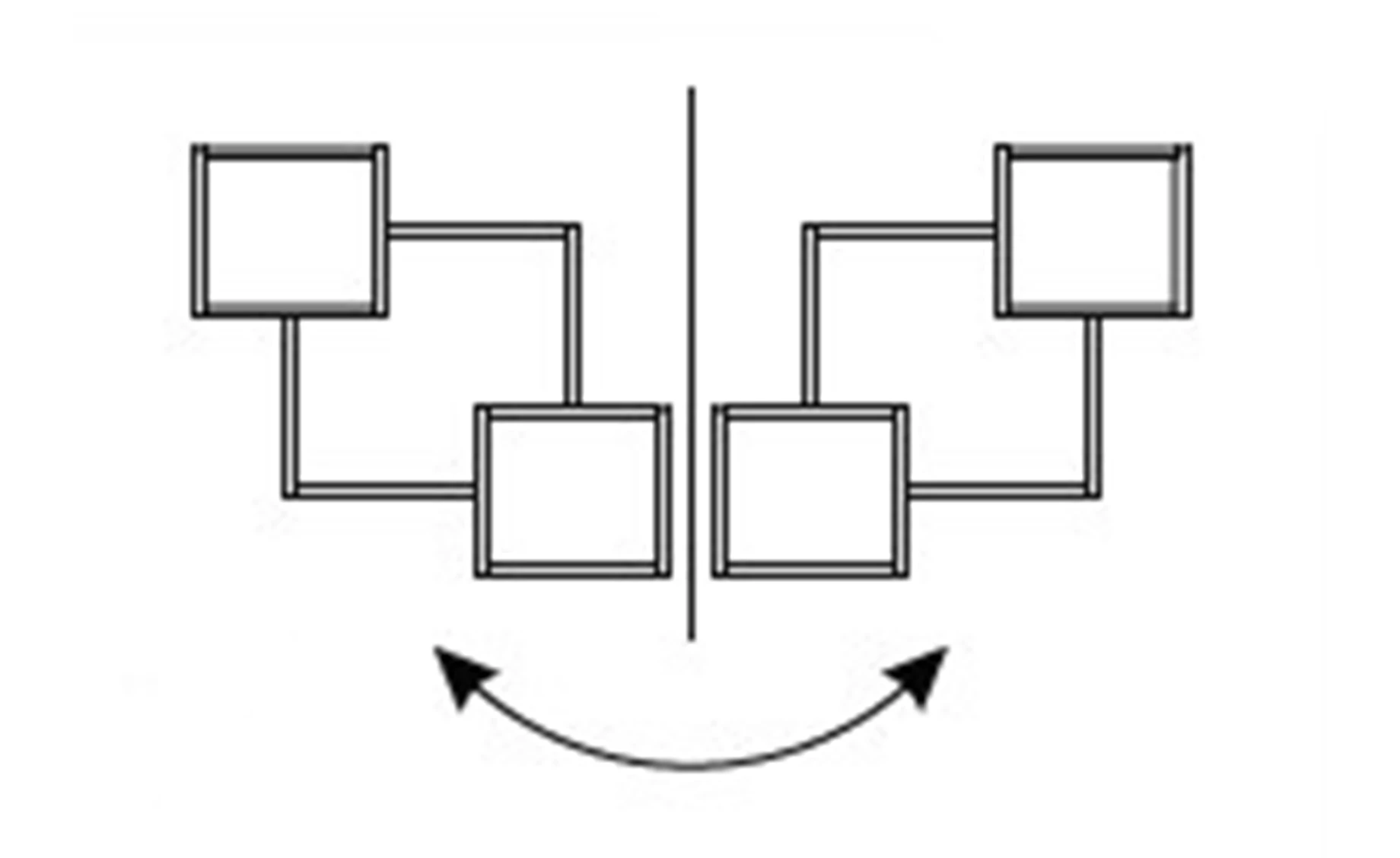 Lea zidna polica 78x18x71 cm artisan hrast
