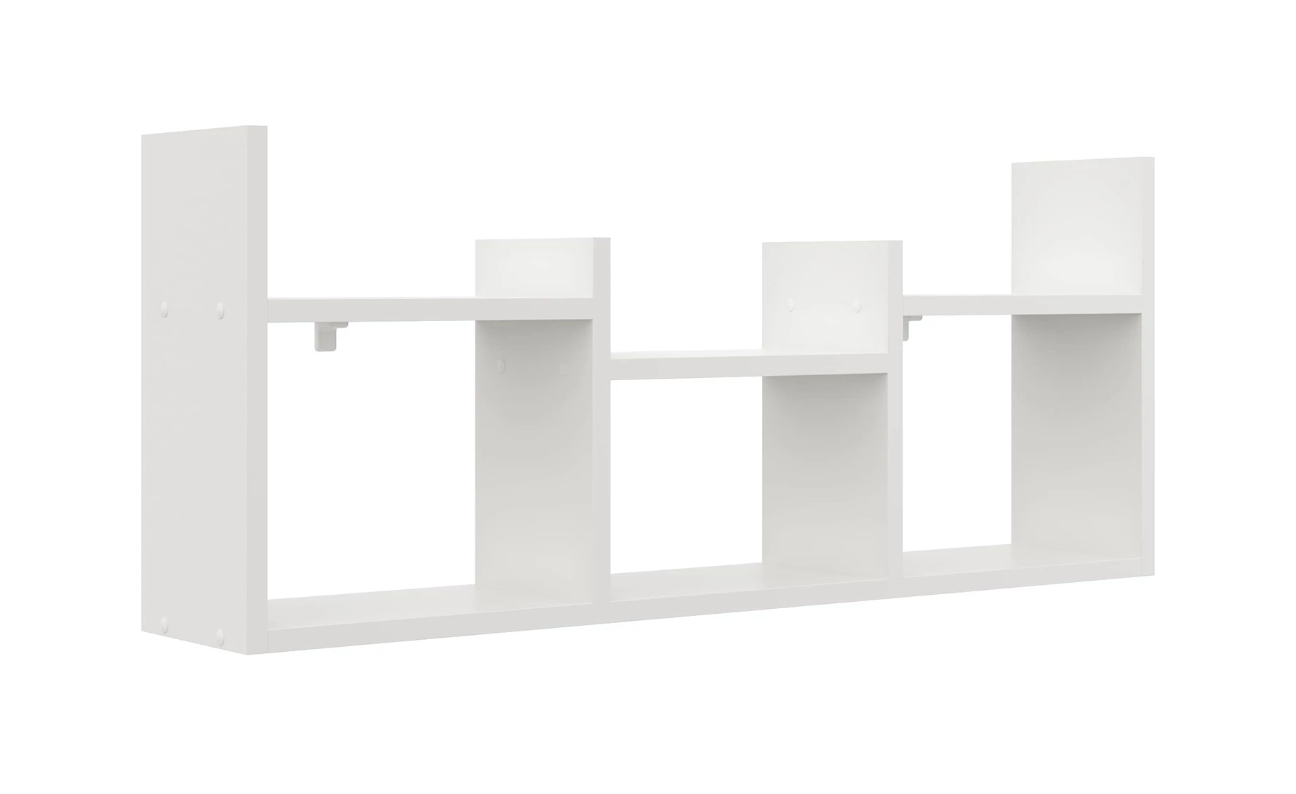 Lea zidna polica 97x18x40 cm bela